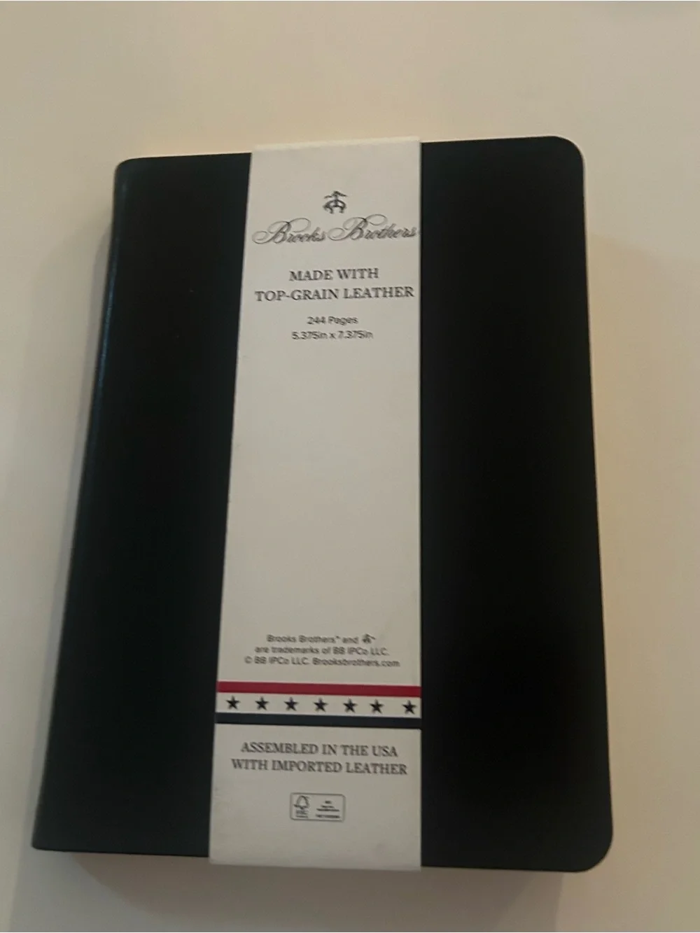 New Leather Brooks Brothers Crown Fleece Journal 244 Leather Pages made in USA